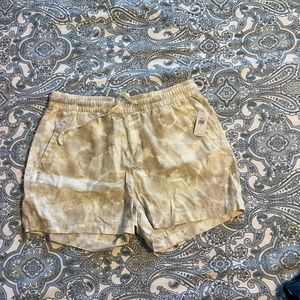 NWT High waIsted linen blend shorts